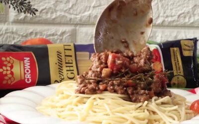 Spaghetti Bolognaise (Uziza Spiced)